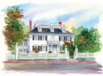 Gov. John Langdon House Painting by Denise Brown