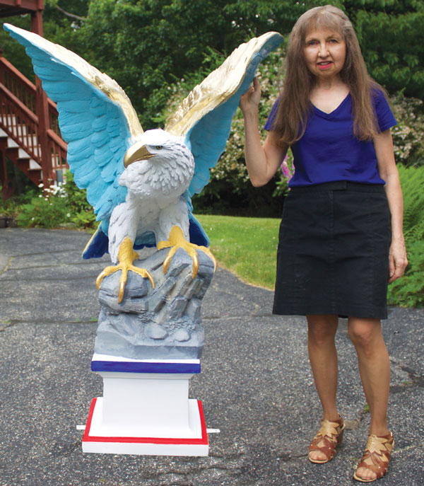 Eagle Painted for Veterans Count by Denise Brown